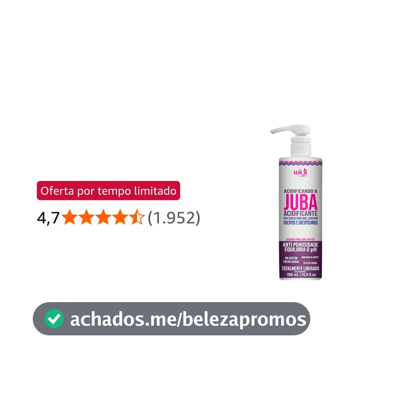 Widi Care Creme Acidificante Acidificando a Juba 500ml