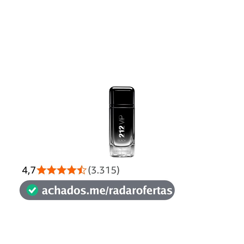 212 Vip Black Carolina Herrera - Perfume Masculino Eau de Parfum - 100ml, Carolina Herrera, 100