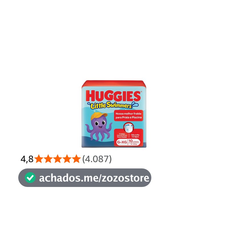 Fralda Huggies Little Swimmers G/XG 10 Un