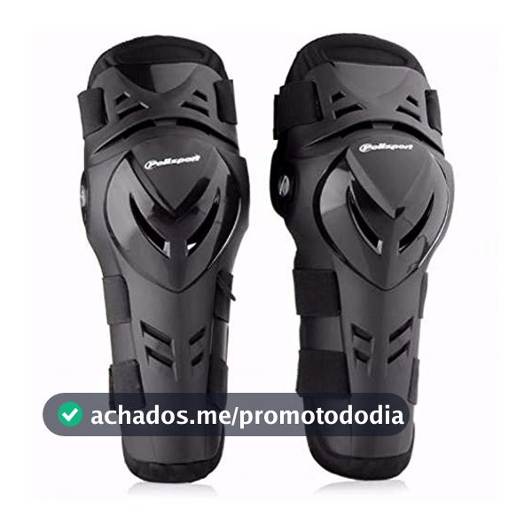 Joelheira Trilha Proteção Articulada Devil Polisport Preta