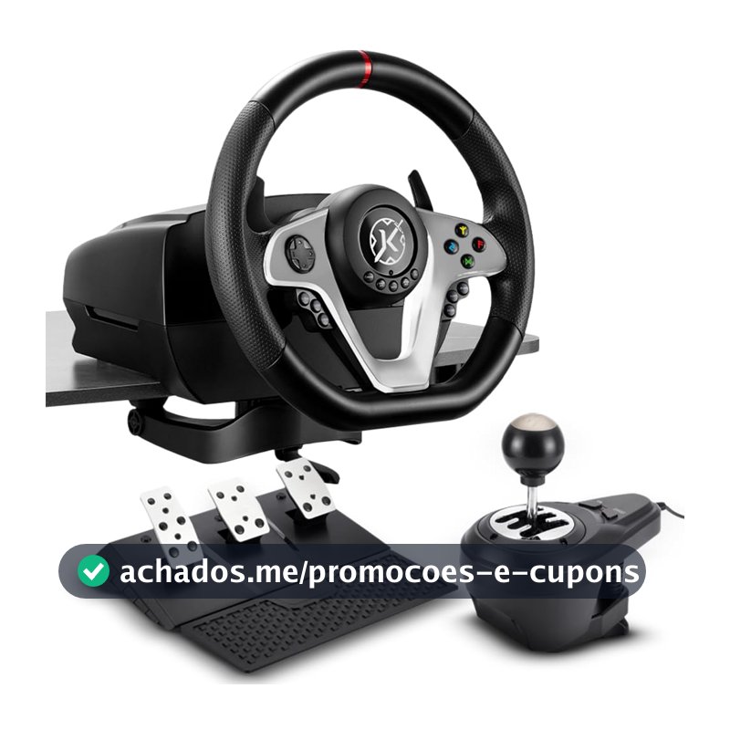 Kalkan Kit Simulador de Corrida G500 ProRacing Volante Pedais e Câmbio USB Force Feedback 3.2Nm 900° Compatível c/ PC, Xbox, PS4 - KLK00032