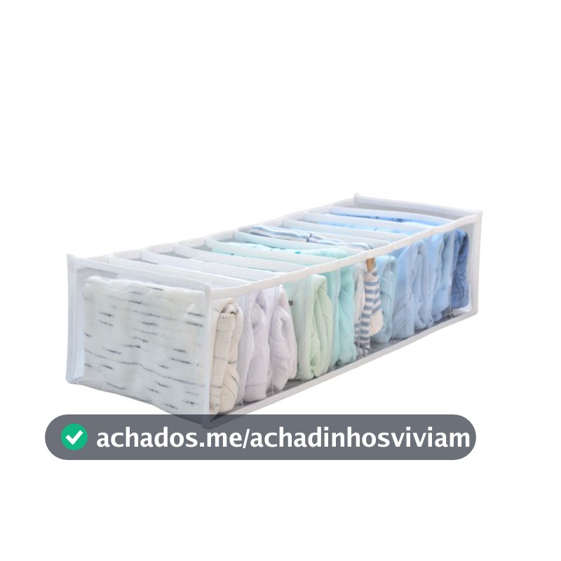 Kit 10 Colmeias Organizadoras Roupas de Bebe (40x15x10) para Gavetas Meias Cuecas