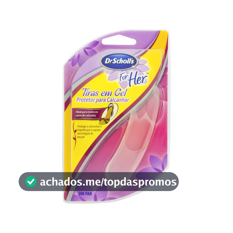 Protetor para Calcalnhar em Tiras de Gel Dr. Scholl’s – Conforto Antifricção, Ajuste Discreto e Toque Suave para os Pés