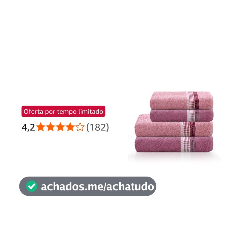 Jogo de Banho 4 peças Venus Select 340g/m² com fio Open end Camesa