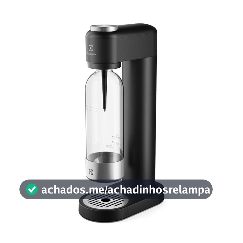 Máquina para Gaseificar Água com Gás Efficient Preta com Cilindro e 2 Garrafas ESM03 - Electrolux