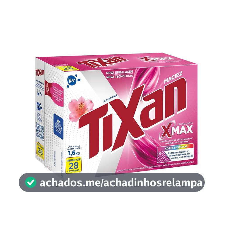 Ypê Lava Roupas em Pó Tixan Maciez 1,6Kg