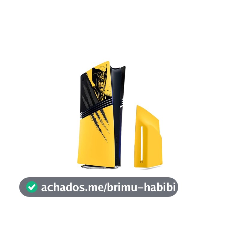 Tampas do console PlayStation®5 Pro – Edição Limitada Amarelo Marvel's Wolverine