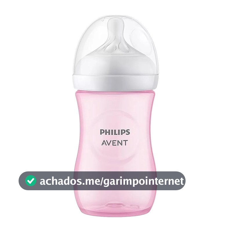 Mamadeira Pétala 3.0 Philips Avent SCY903/11 260ml Rosa