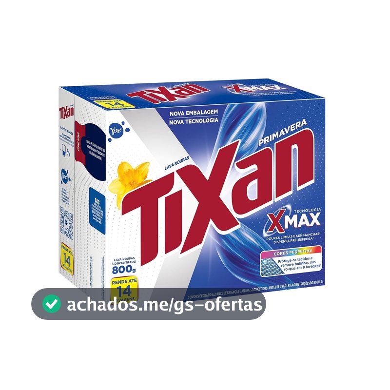 Ypê Lava Roupas em Pó Tixan Primavera 800g