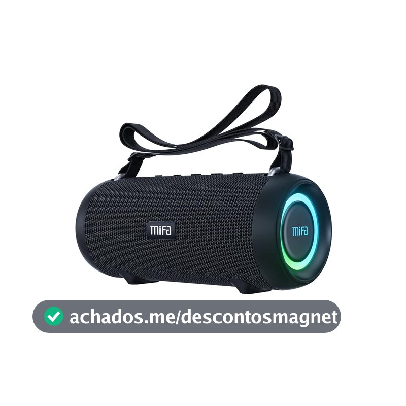 MIFA A90 Caixas de Som Portáteis Bluetooth, Alto-falante Bluetooth portátil IPX7 à prova d'água, 60W Bass, Emparelhamento estéreo sem fio, Mic embutido, Suporte Micro SD, USB, AUX-in, USB-C Charing