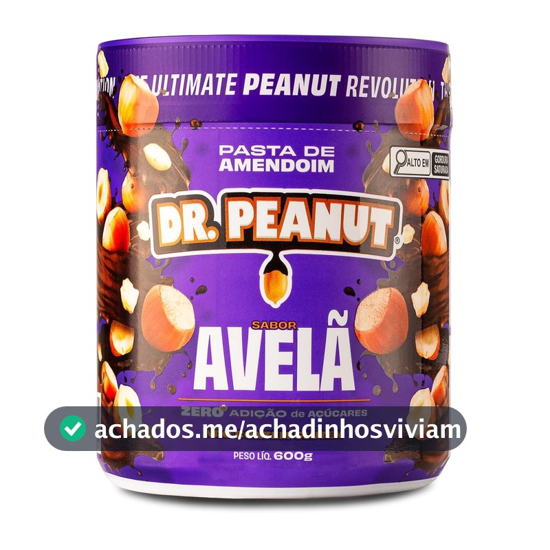 Dr. Peanut Pasta de Amendoim Avelã 600G - Com Whey Protein