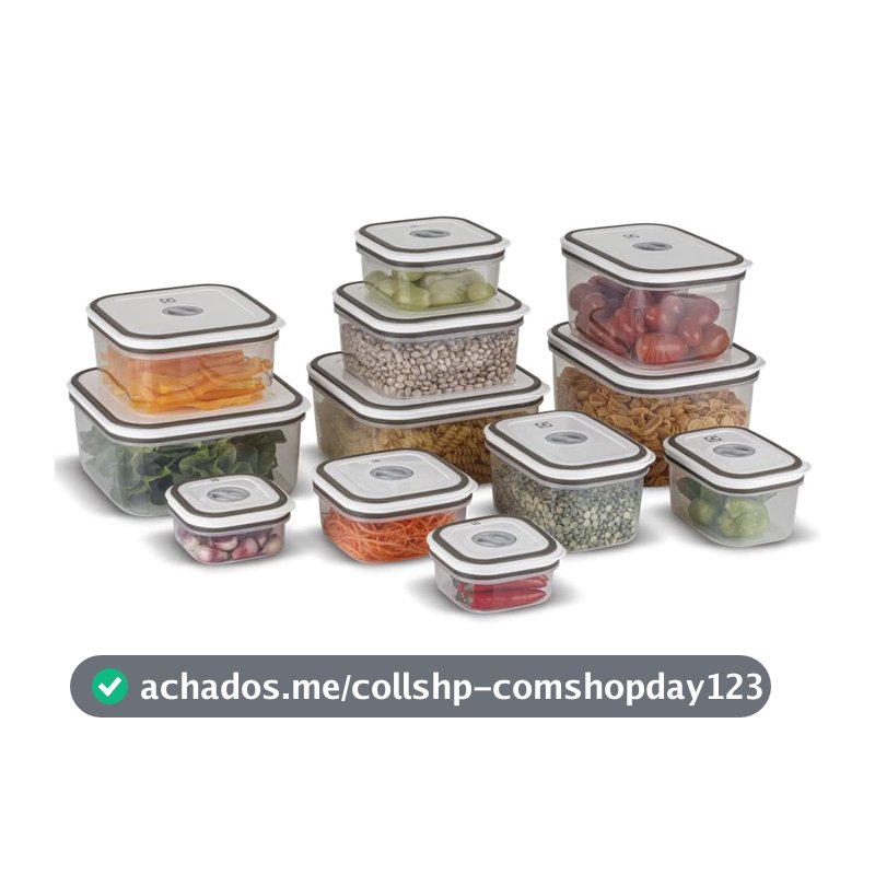Electrolux, Pote Hermetico, 12 unidades, A23122901, cinza