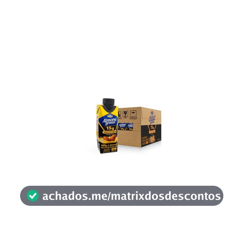 Almond Breeze Bebida Proteica 15g de Proteínas - 12 Unidades de 250ml