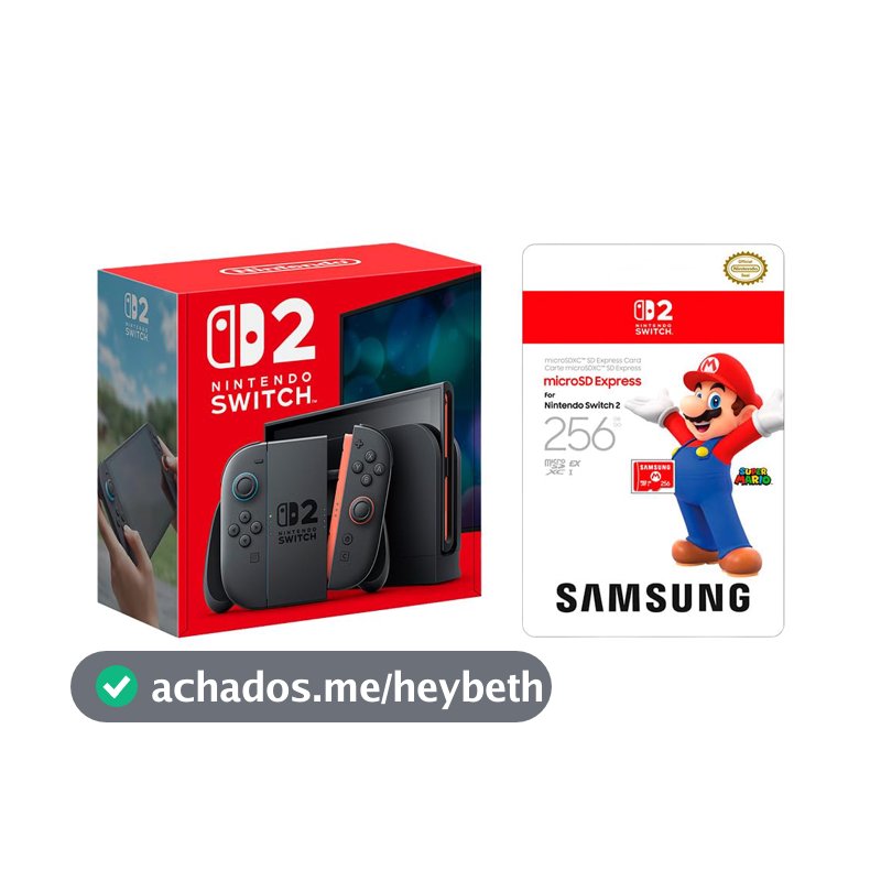 Bundle Console Nintendo Switch 2 + Cartão microSD Express 256 GB