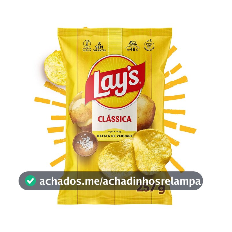 Lay's Batata Frita Lisa Clássica Original 257g