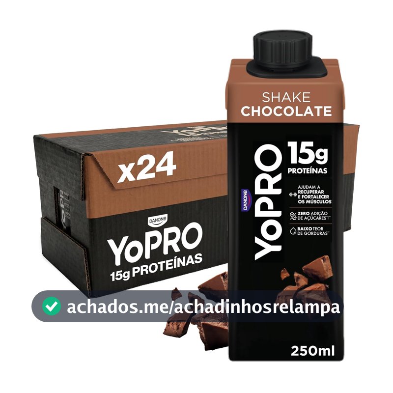 Pack YoPRO Bebida Láctea UHT Chocolate 15g de proteínas 250ml - 24 unidades