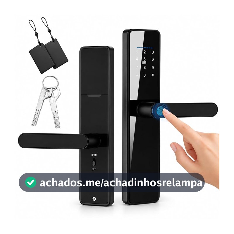 MYBEEM 4 em 1 Fechadura Eletronica, Fechadura Digital Biométrica,Fechadura Eletrônica