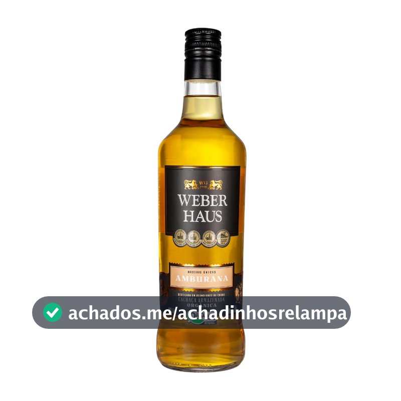 Cachaça Envelh Weber Haus Amburana 700 Ml Organica