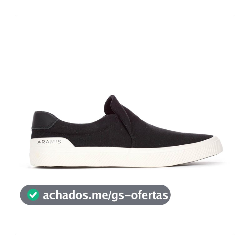 Tênis Aramis Daily Slip Canvas Preto
