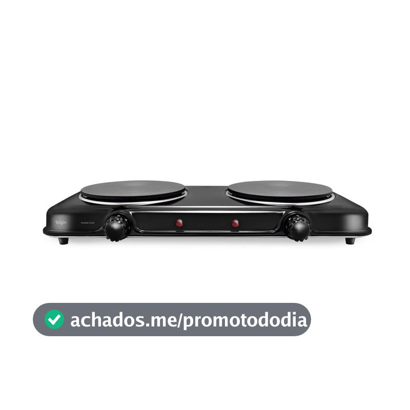 Fogão Elétrico Portátil Cooktop Elgin Double Cook 2 Bocas - 110V