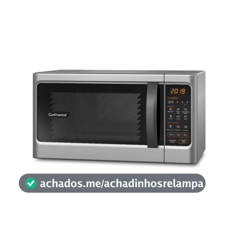 Micro-ondas Continental 34L Prata com Função Descongelar 127v MC34S