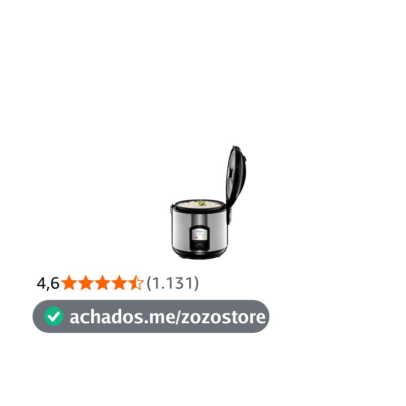 Panela de Arroz Elétrica Elgin Capacidade 5 Xícaras 1 Litro 400W 110V