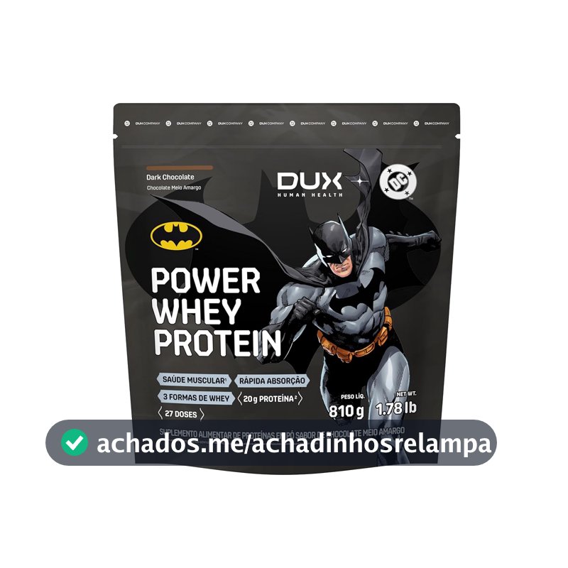 Whey Protein Dux Power, Chocolate Meio Amargo, 810g