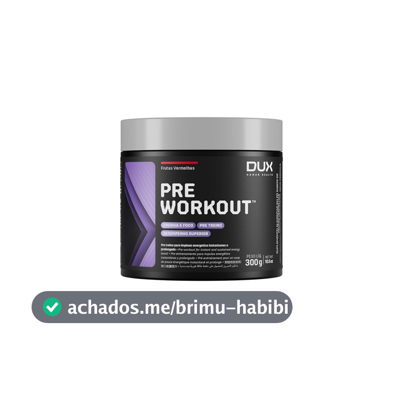 Dux Nutrition Pre Workout Original 300g - Frutas Vermelhas