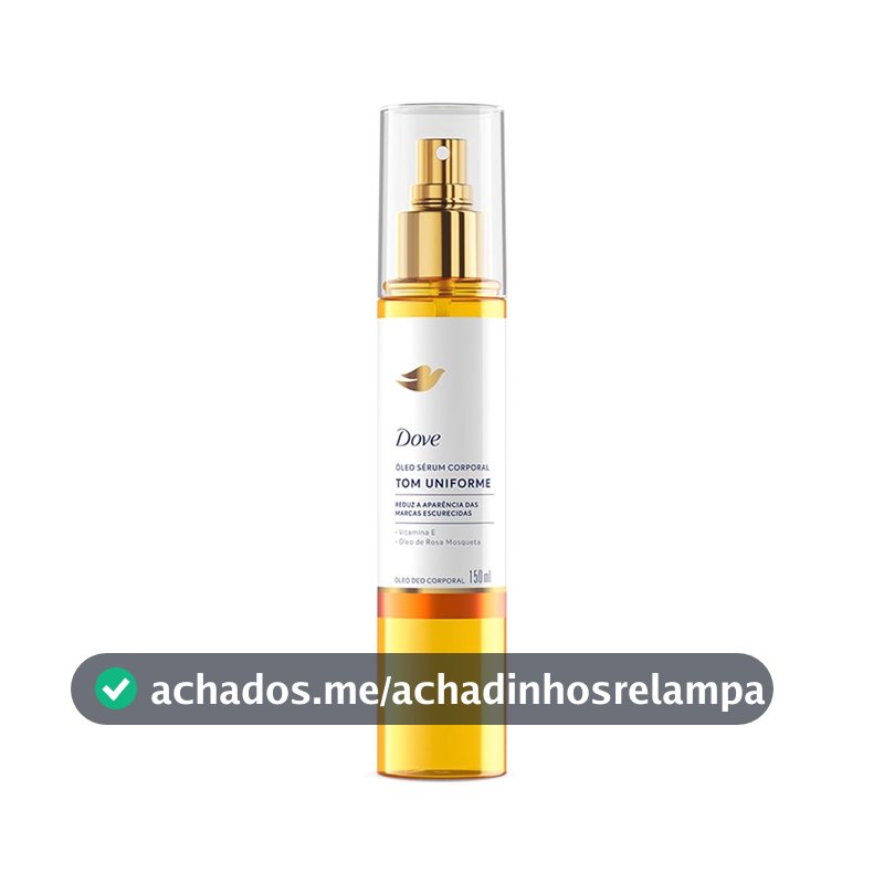 Óleo Sérum Corporal Dove Tom Uniforme, Com Vitamina E, 150ml
