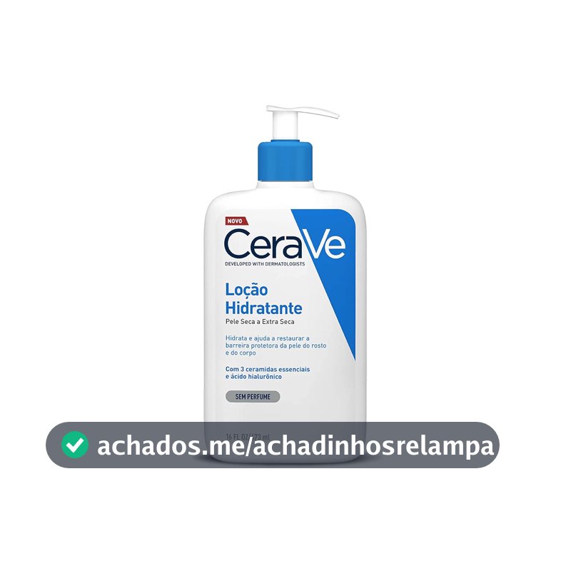 CeraVe, Loção Hidratante Corporal, com textura Fluida e Ácido Hialurônico