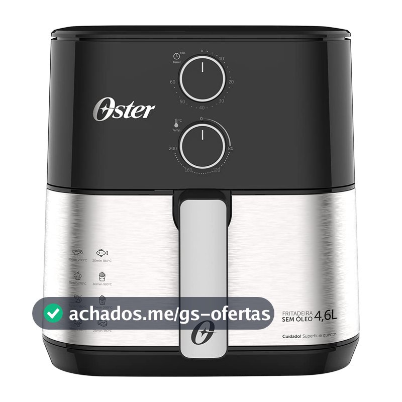 Fritadeira Sem Óleo Oster 127V - OFRT520, PRETO