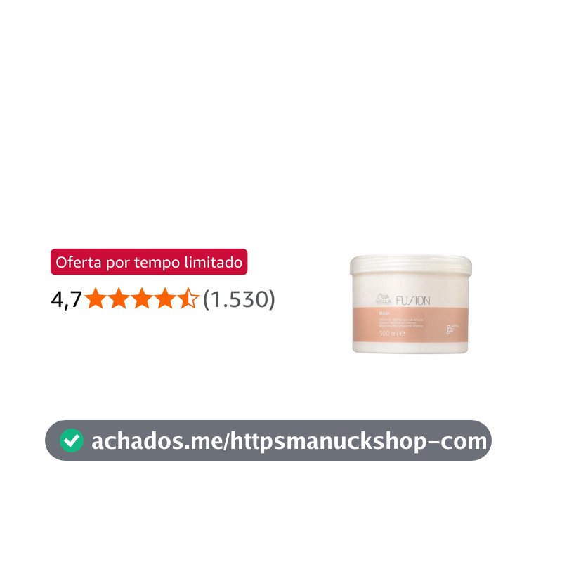 Máscara de Tratamento Capilar Fusion Wella Professionals 500ml