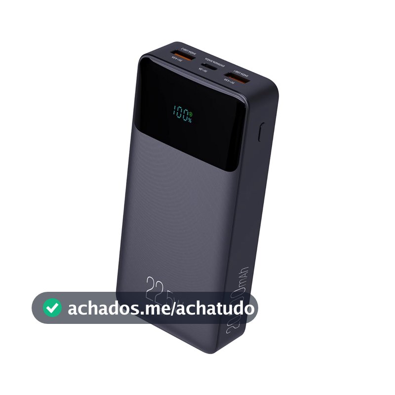 ELG Power Bank 20000mAh Carregador Portátil Turbo 22,5W com Display