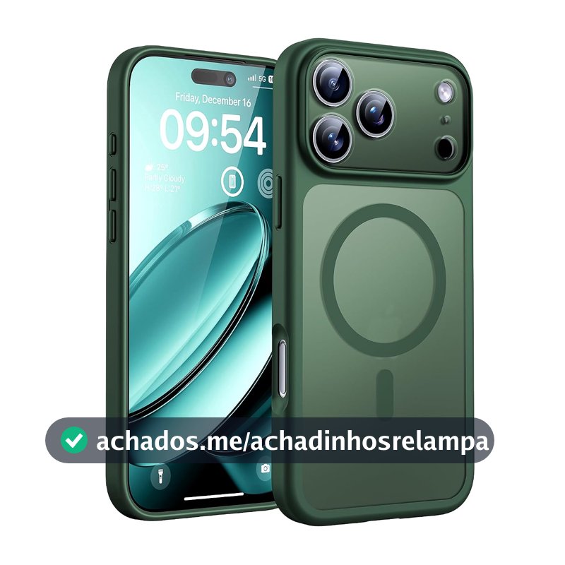 TOCOL Capa Capinha para iPhone 17 Pro Case 6.3 Pol, Verde Alpine