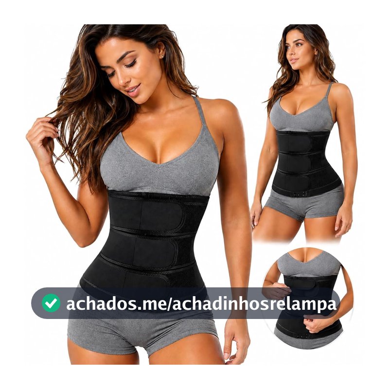 Wadukud Cinto Modelador de Cintura para Mulheres, Cintura 73-78cm (Preta L)