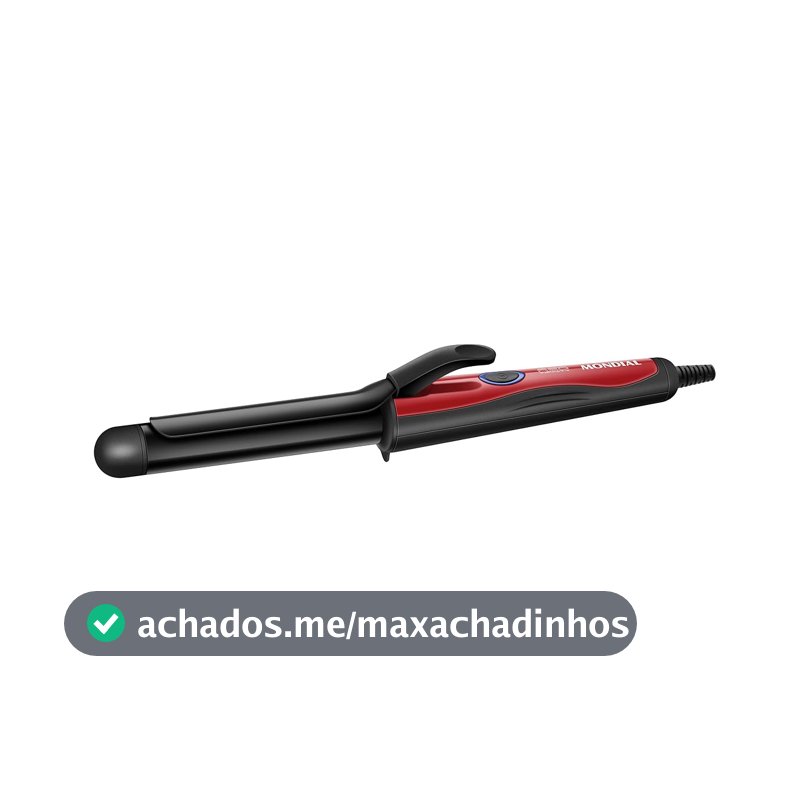 MONDIAL Modelador de Cachos, Preto/Vermelho, Bivolt - EM-12