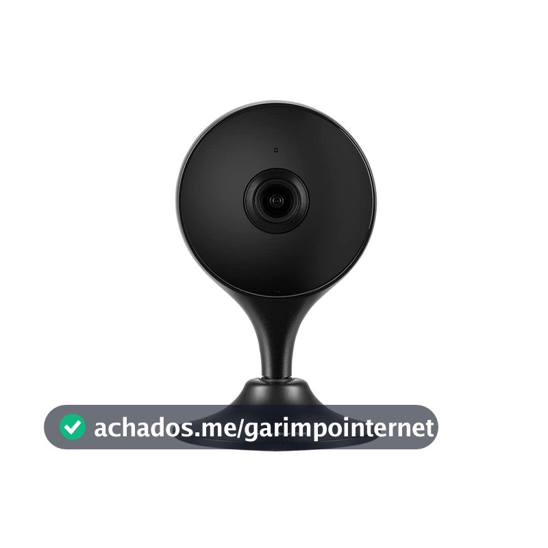 Câmera Inteligente Interna iM3 C Preto Intelbras, WiFi, Full HD, Compatível com Alexa e OK Google, Visão Noturna