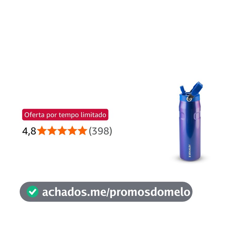 Stanley Garrafa Térmica Aerolight Flip Straw Sapphire Shimmer