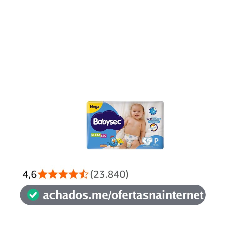 Fraldas Babysec Ultrasec Galinha Pintadinha, P, 42 Unidades