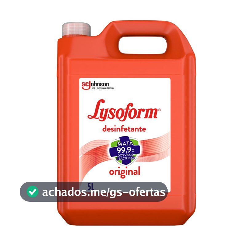 Lysoform Original, Desinfetante Líquido, Limpeza Casa, 5L