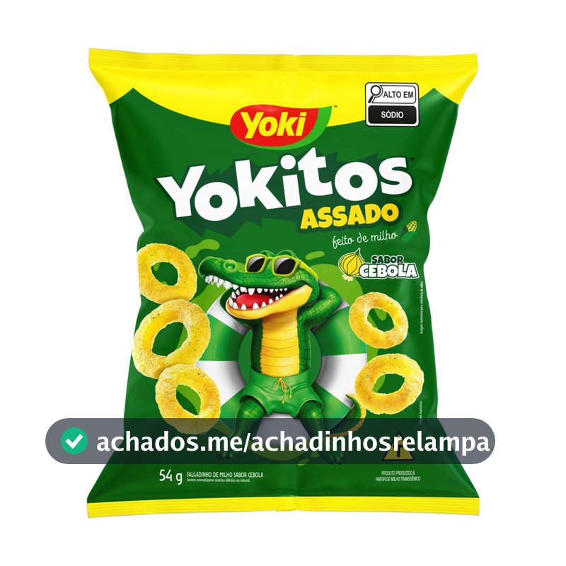 Salgadinho Assado de Milho Yoki Yokitos, Anel de Cebola, 54g