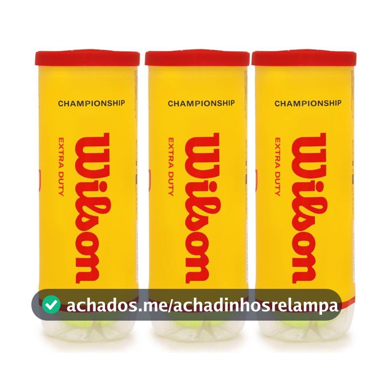 Bola De Tenis Wilson Championship - Pack 09 Bolas - 03 Tubo