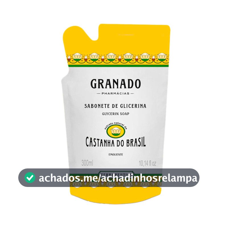 Granado Refil Sabonete Terrapeutics, Castanha Do Brasil, 300ml