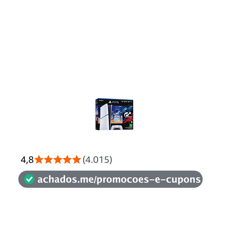 PlayStation®5 Slim Digital 825GB – Pacote ASTRO BOT e Gran Turismo 7