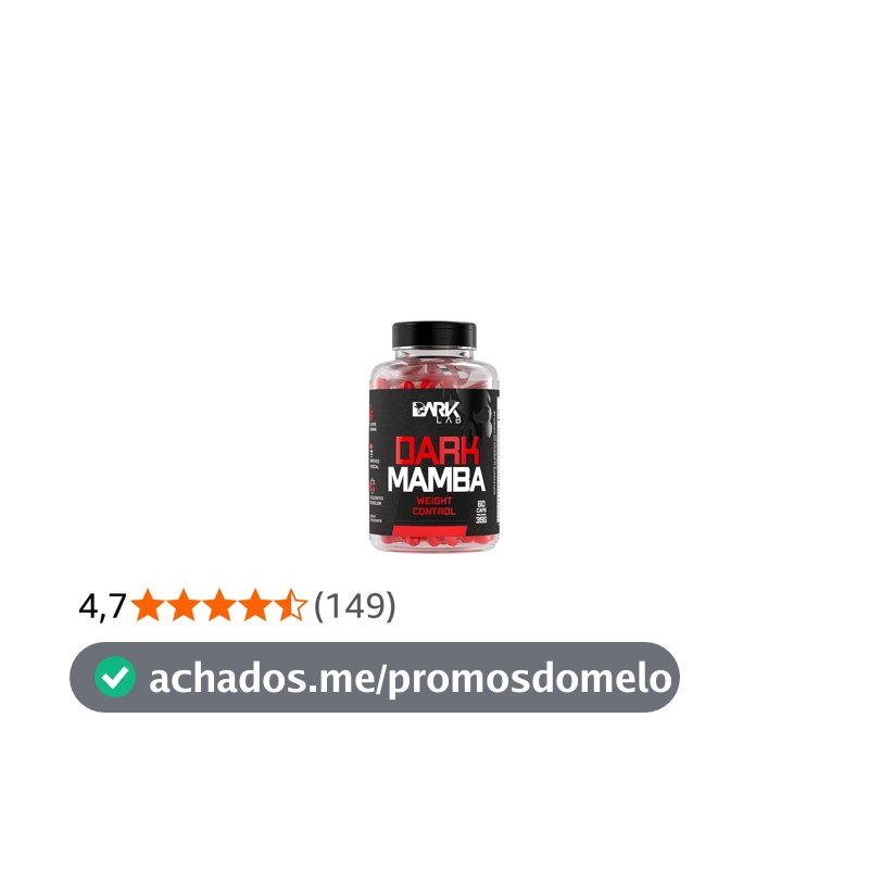 Dark Mamba, Dark Lab, 60 Cápsulas
