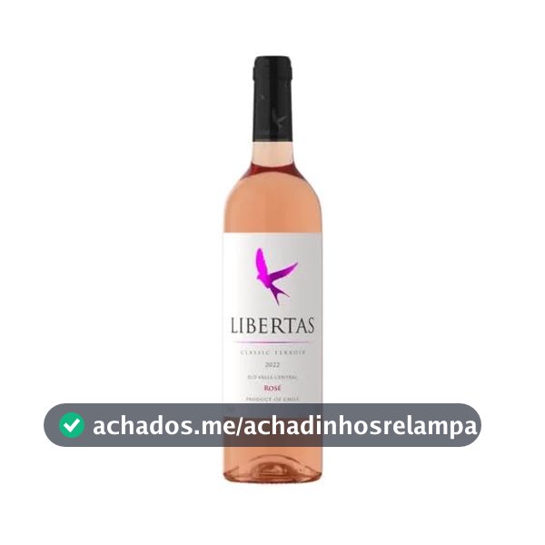 Vinho Rosé Fino Libertas Importado Chile 750 ml