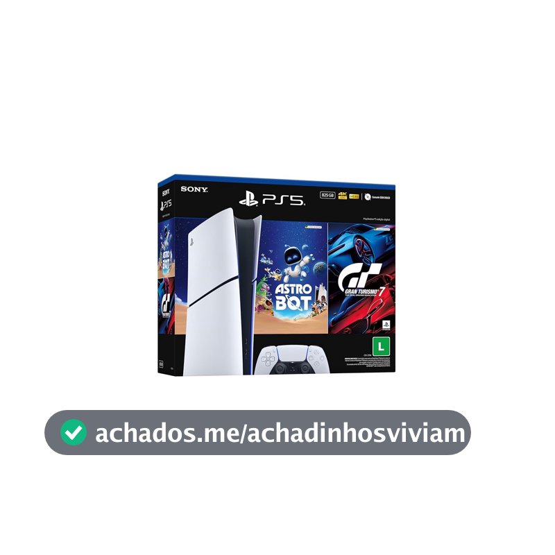 PlayStation®5 Slim Digital 825GB – Pacote ASTRO BOT e Gran Turismo 7