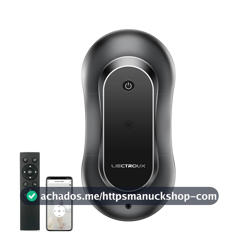 Robô Limpa Vidros Liectroux YW810 Para Vidros Janelas Azulejos Espelhos Com Aplicativo e Controle Remoto Alta Fixação Sensores Antiqueda Bivolt