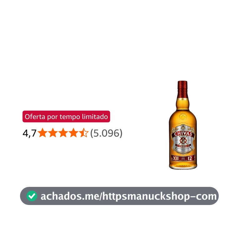 Whisky Chivas Regal 12 anos Blended Escocês - 1 litro
