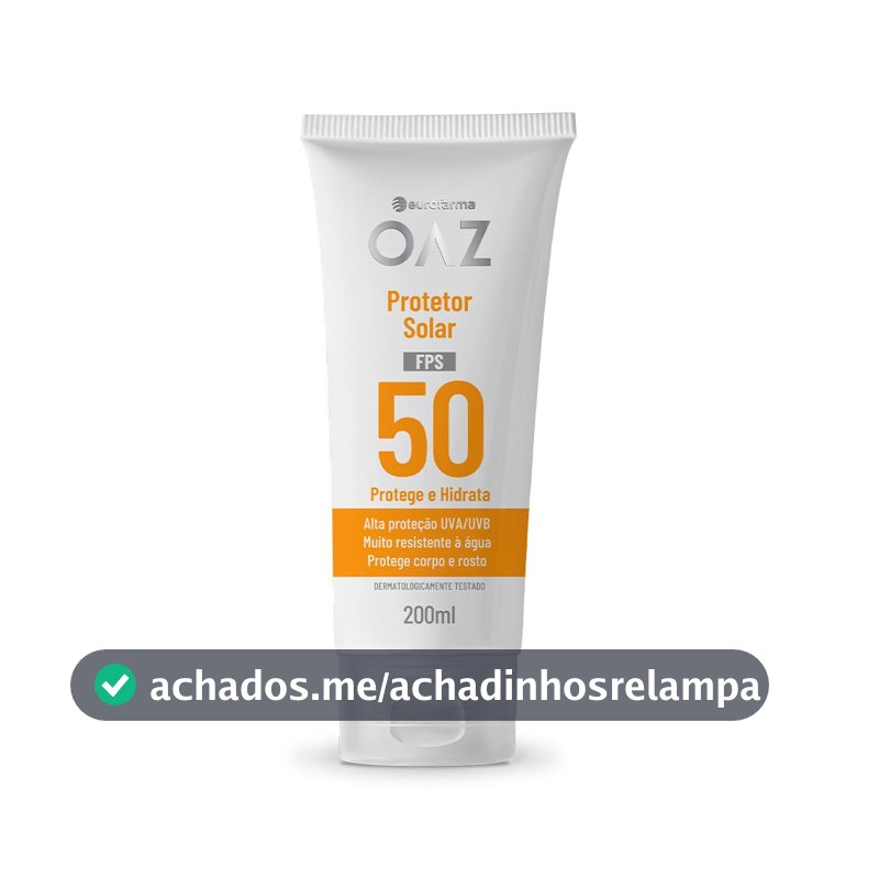 Protetor Solar Corporal OAZ, FPS 50, 200ml
